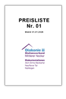 Preisliste Leistungen